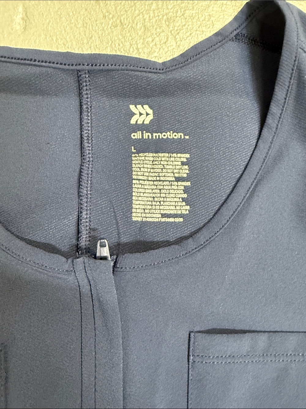 all in motion Sleeveless Navy Utility Jumpsuit - Picture 3 of 8